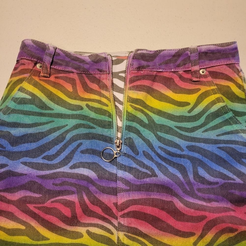 Signature8 Multicolor Zebra Print Skirt - Picture 6 of 11